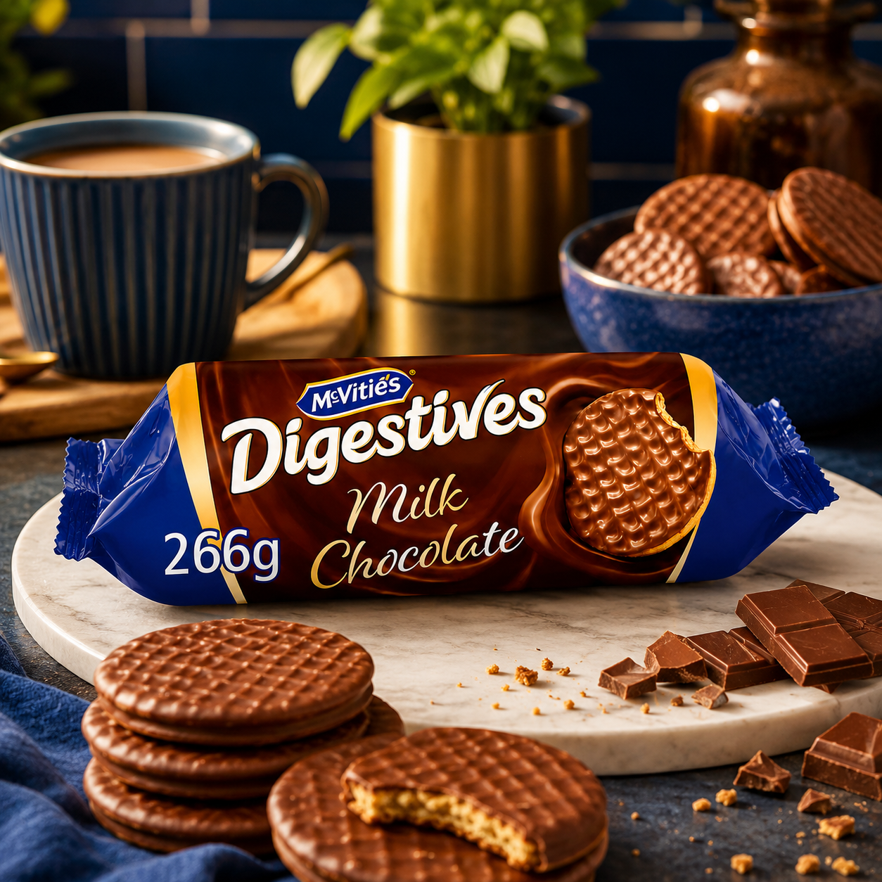 McVitie's Digestives Milk Chocolate, 266 g