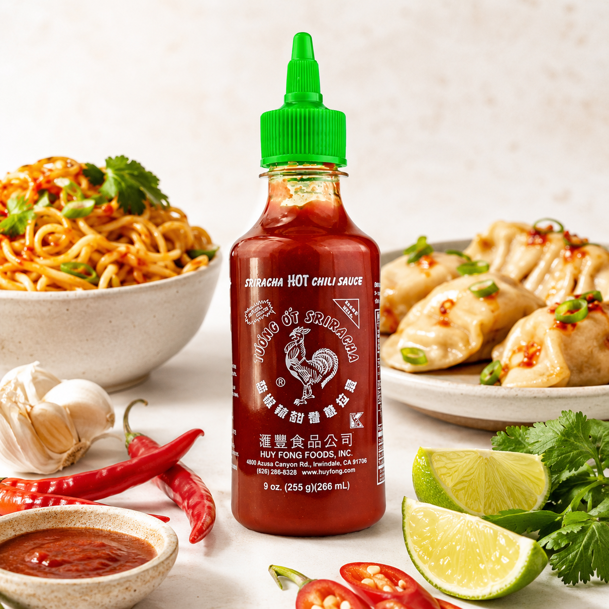 Huy Fong, Sriracha Hot Chili Sauce, 9 Ounce Bottle