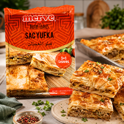 Merve Turkish Pastry Leaves Sac Yufka 3+1 Leaves 17.64 oz