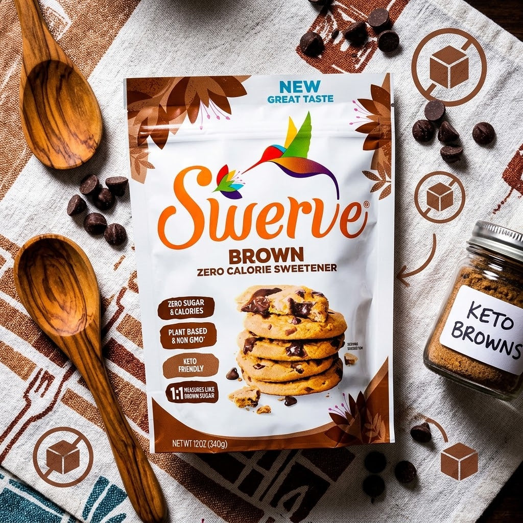 Swerve Brown Sweetener, 12 oz (Pack of 3) Swerve