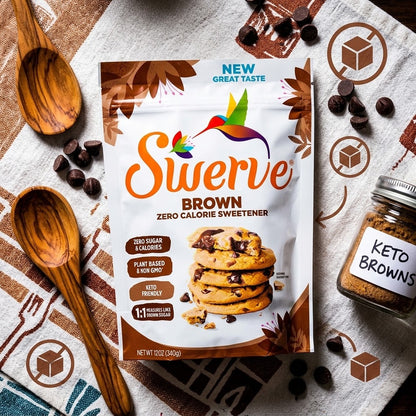Swerve Brown Sweetener, 12 oz (Pack of 3) Swerve