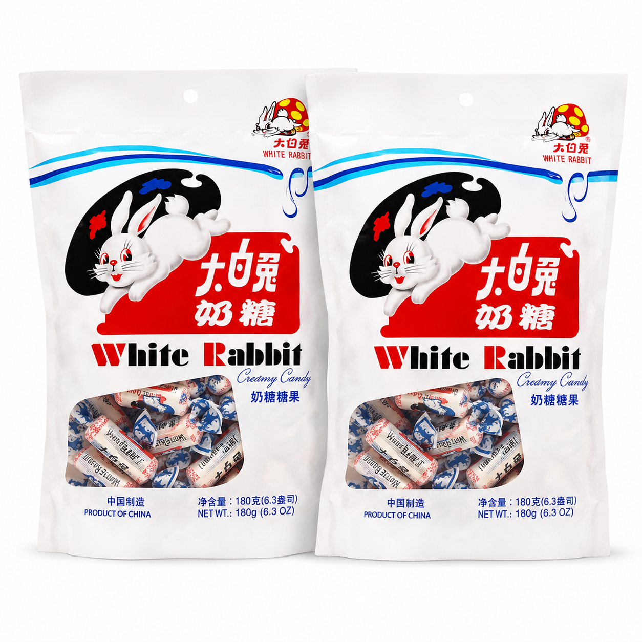 Z. Emma White Rabbit Creamy Candy 6.3 Oz (Pack of 2)