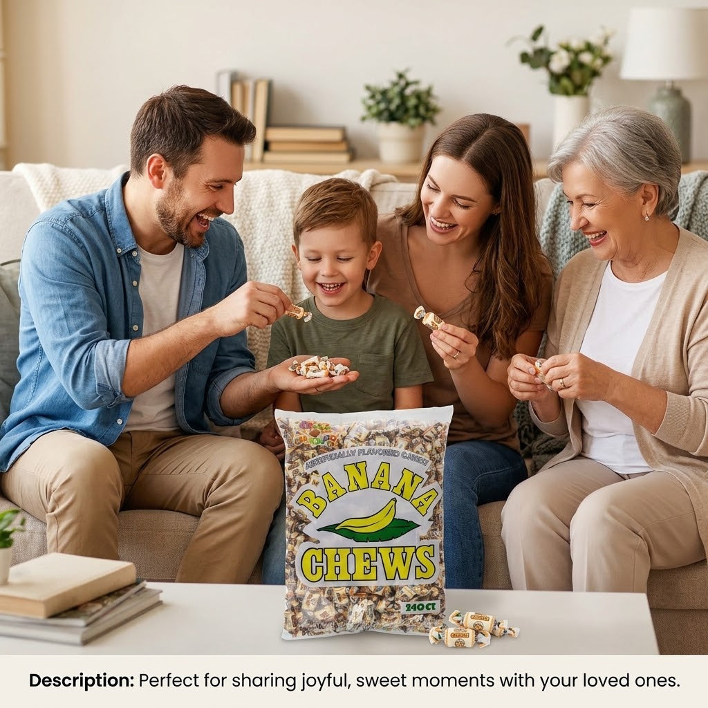 Albert's Fruit Chews - Banana Flavor (240 Candies) Albert's