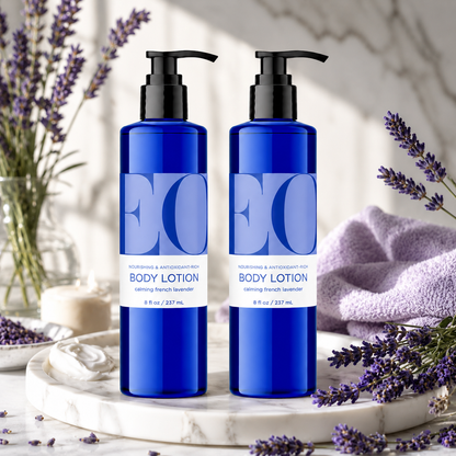 EO Products Body Lotion French Lavender 8 oz (Pack of 2)