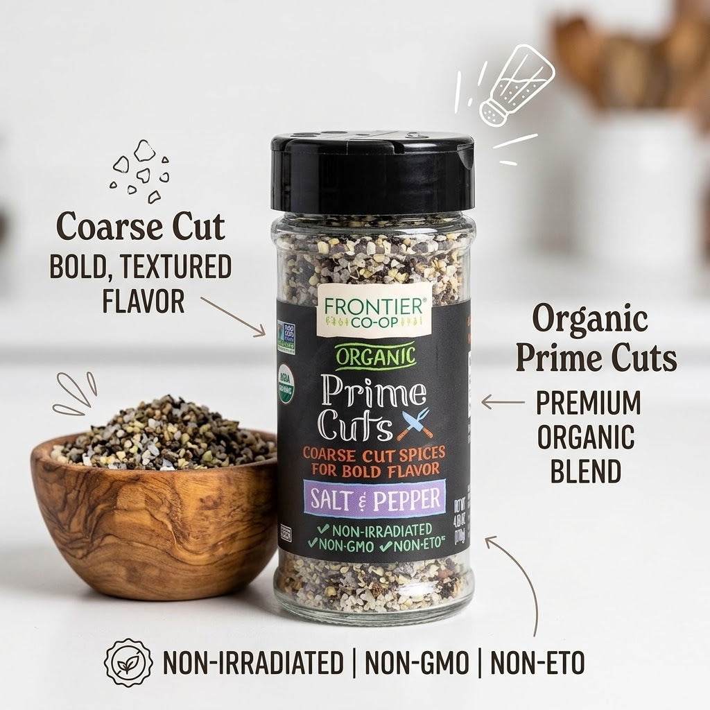 Frontier Co-op Frontier Prime Cuts Salt & Pepper, Organic, 4.09 oz Frontier Co-op