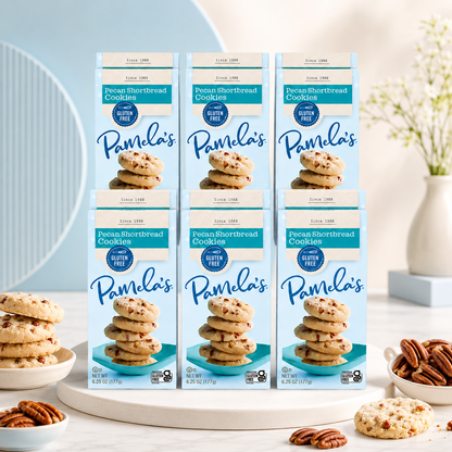 Pamela's Products Pecan Shortbread Gluten Free Cookies 6.25 oz