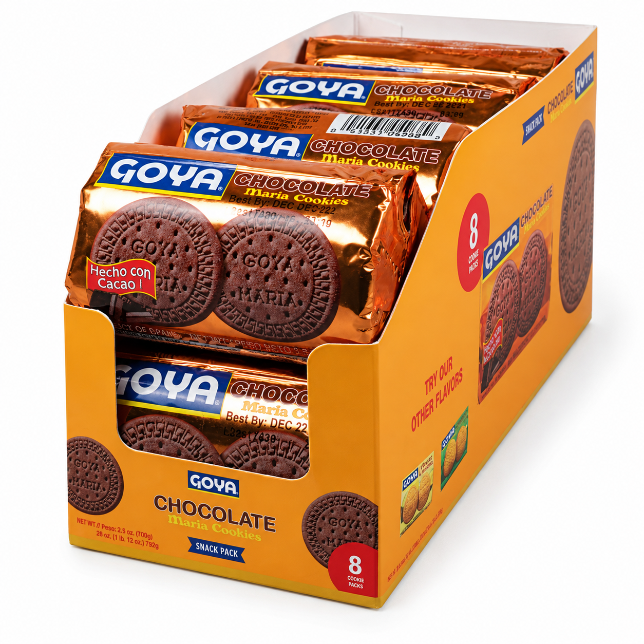 Goya Foods Chocolate Maria Cookies, 3.5 Ounce (Pack of 8)
