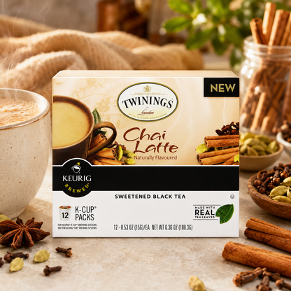 Twinings Chai Latte Tea K-Cups for Keurig