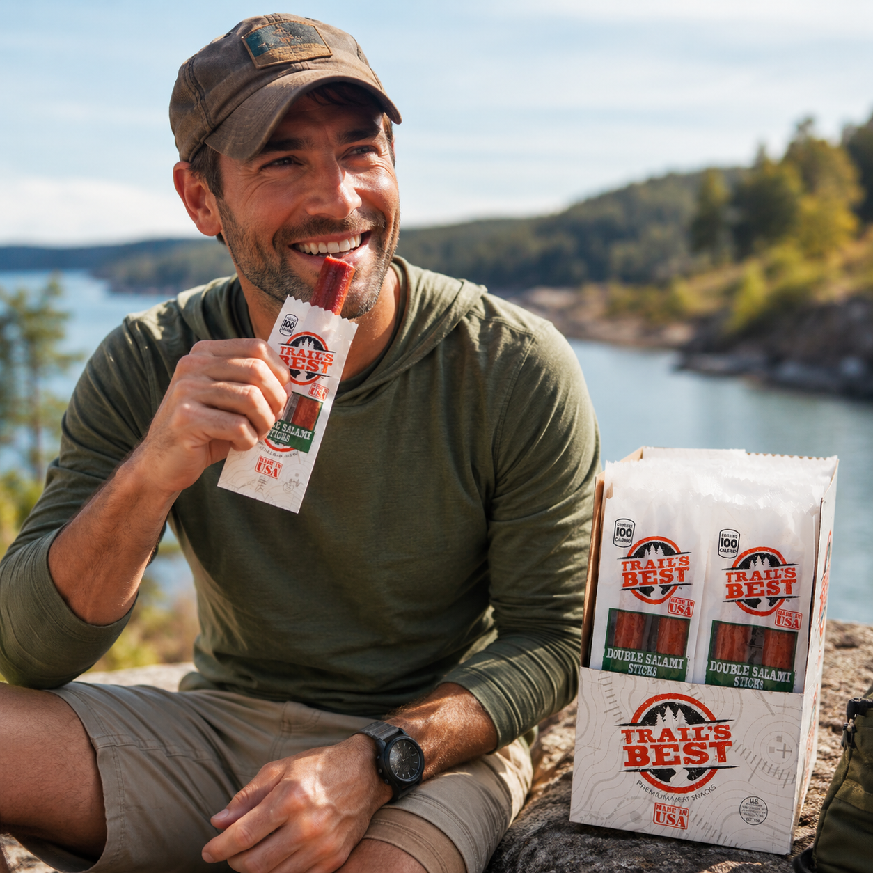 Trail'S Best Double Salami Stick (Pack of 20)