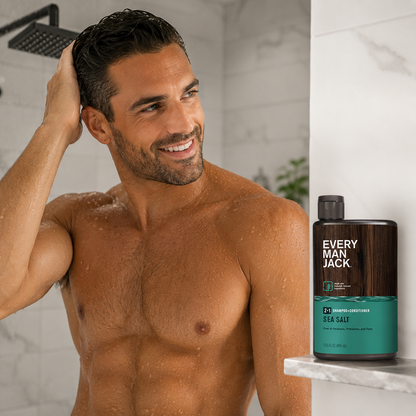Every Man Jack, Shampoo 2 In 1 Sea Salt, 13.5 Fl Oz