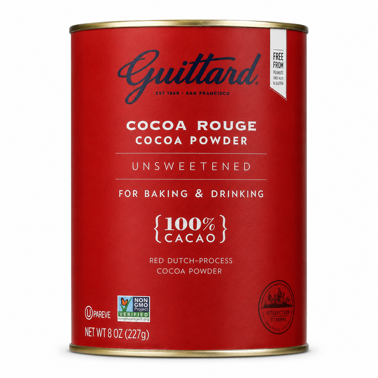 Guittard Rouge Red Dutch Process Cocoa Powder Unsweetened Two 8oz Cans