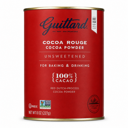 Guittard Rouge Red Dutch Process Cocoa Powder Unsweetened Two 8oz Cans