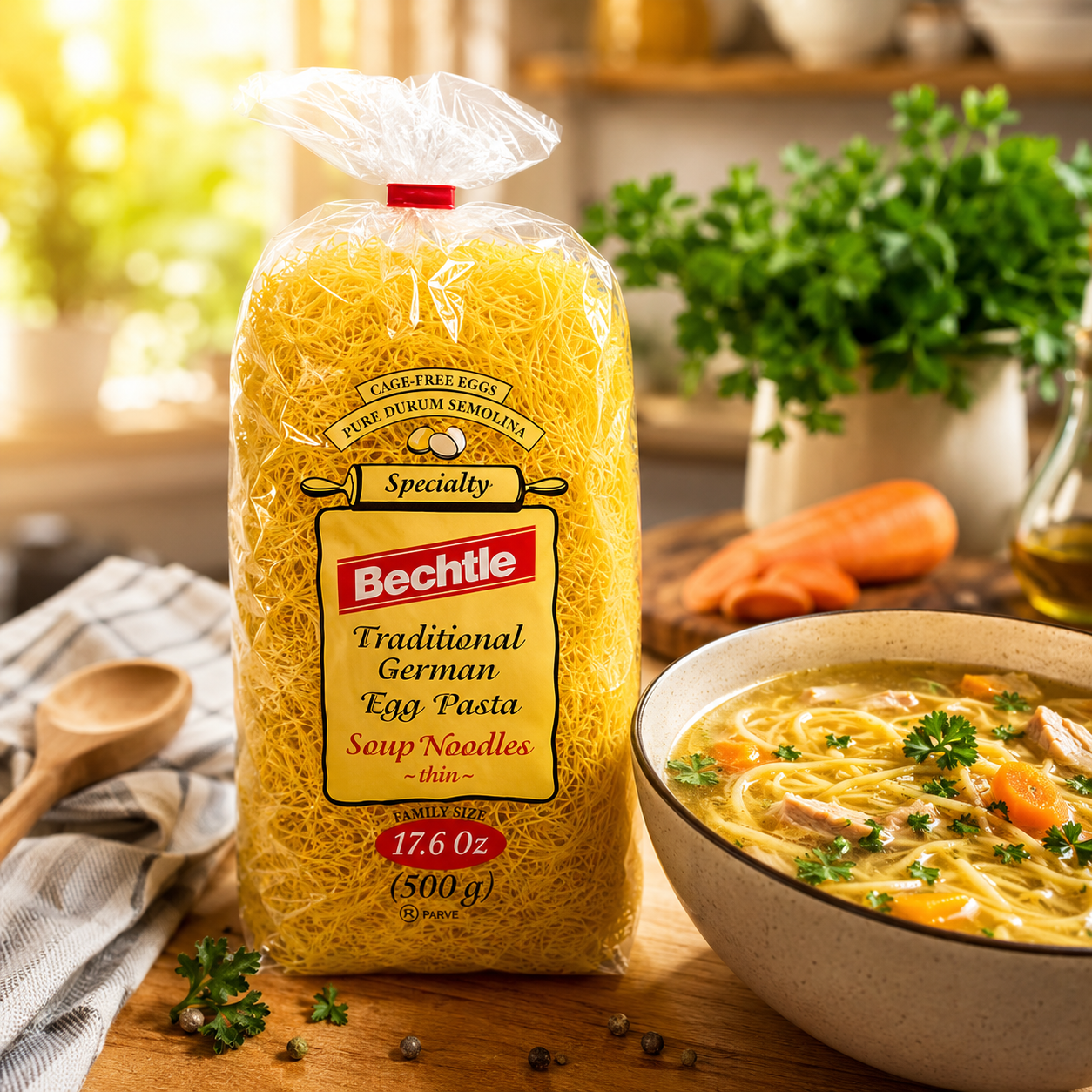 Bechtle German Egg Noodles Thin 17.6 oz