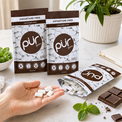 PUR Gum Chocolate Mint Sugar-Free Chewing Gum 2.72 oz