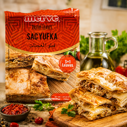 Merve Turkish Pastry Leaves Sac Yufka 3+1 Leaves 17.64 oz
