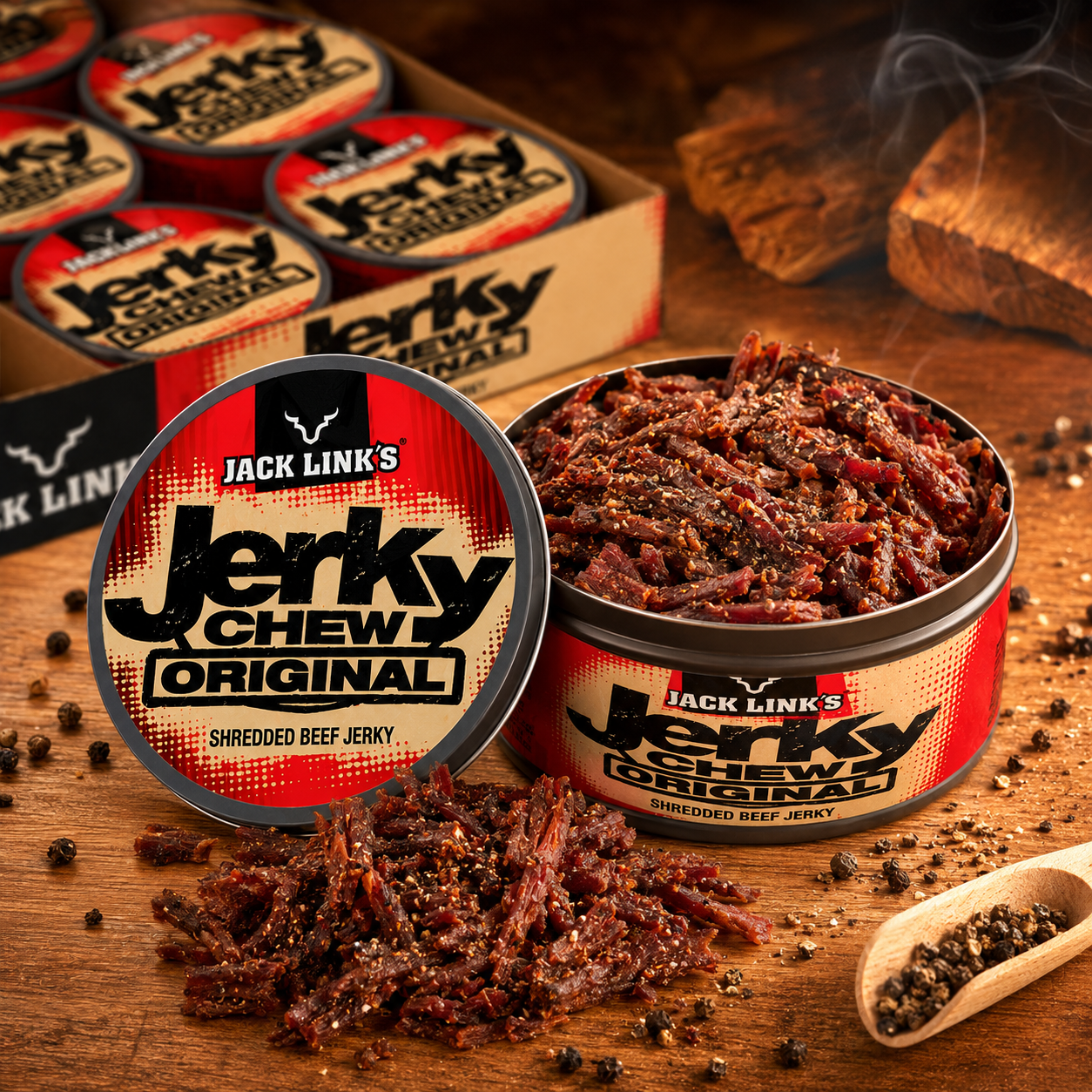 Jack Link's Original Flavor Jerky Chew 0.32 oz Tins