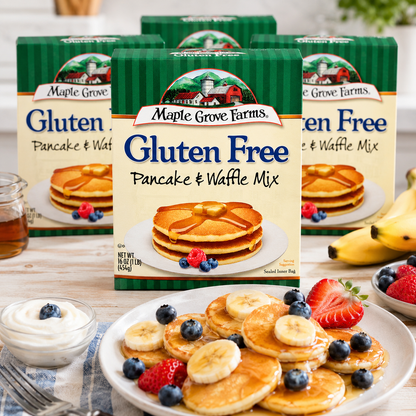 Maple Grove Farms Pancake & Waffle Mix Gluten Free Boxes 16 oz Maple Grove Farms