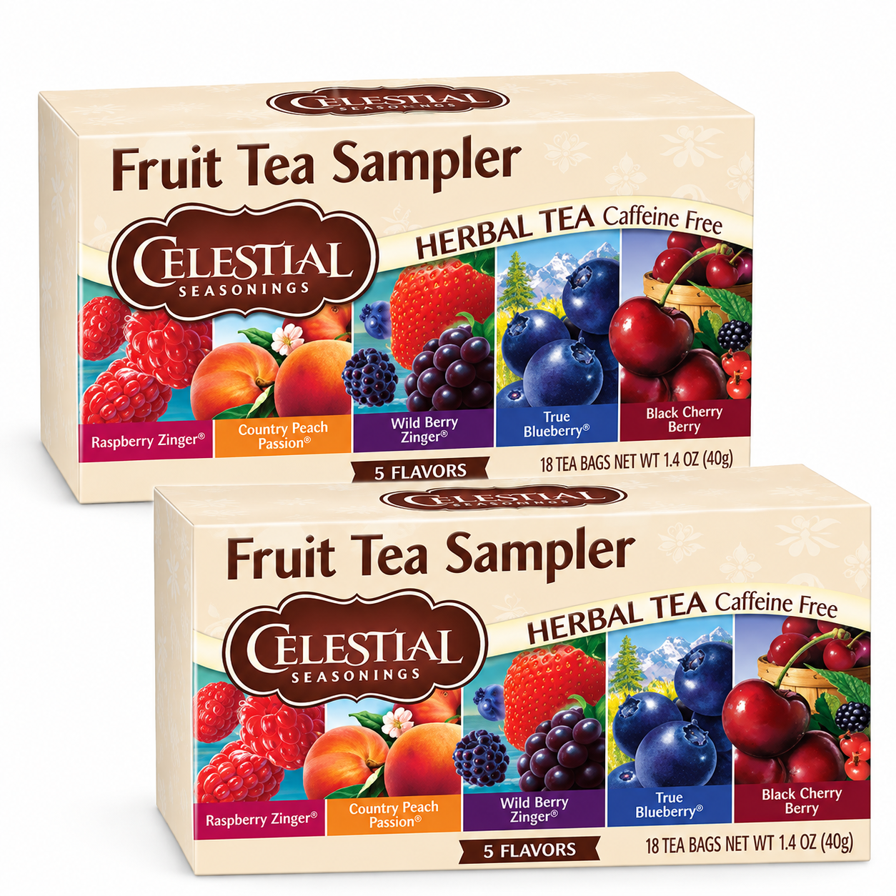 Celestial Seasonings Fruit Tea Sampler, 18 Count (Pack of 2) Celestial Seasonings