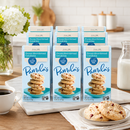 Pamela's Products Pecan Shortbread Gluten Free Cookies 6.25 oz