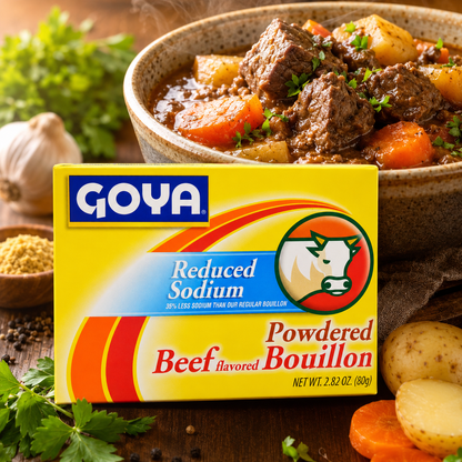 Goya Foods Beef Bouillon Reduced Sodium 2.82 oz
