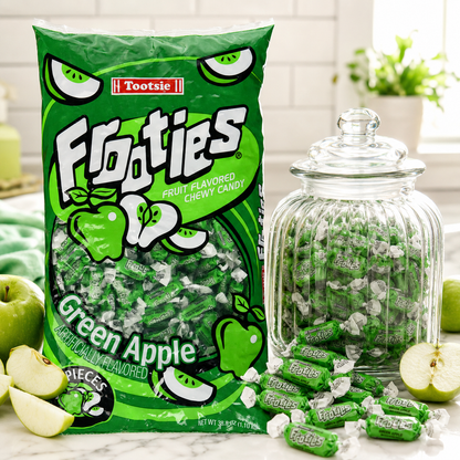 Tootsie Rolls Frooties Green Apple Candy Chewy Fruit Flavored Treats