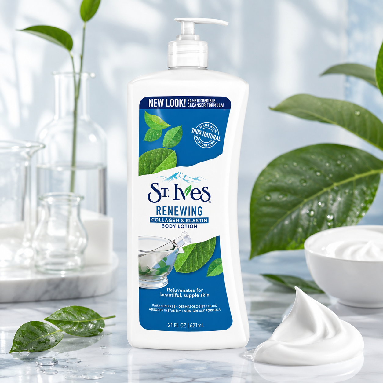 St. Ives Skin Renewing Body Lotion Collagen Elastin 21 oz (Pack of 3)