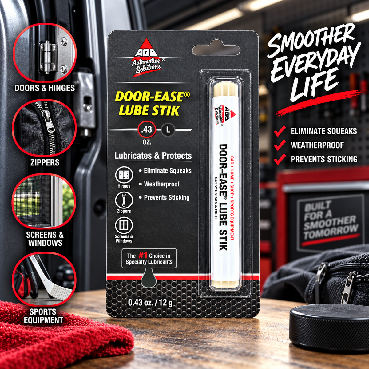 AGS DE-2 Door Ease Lube Stick AGS