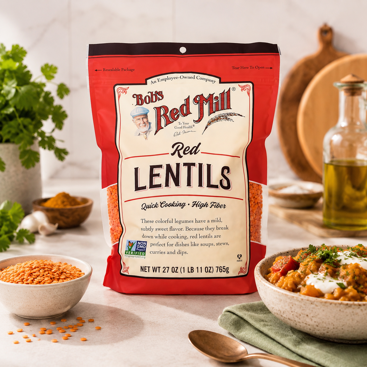 Bob's Red Mill Red Lentils, 27 oz
