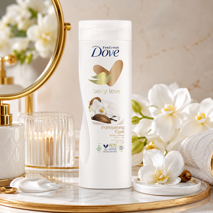 Dove Purely Pampering Indulgent Body Lotion for Unisex, 13.6 Ounce