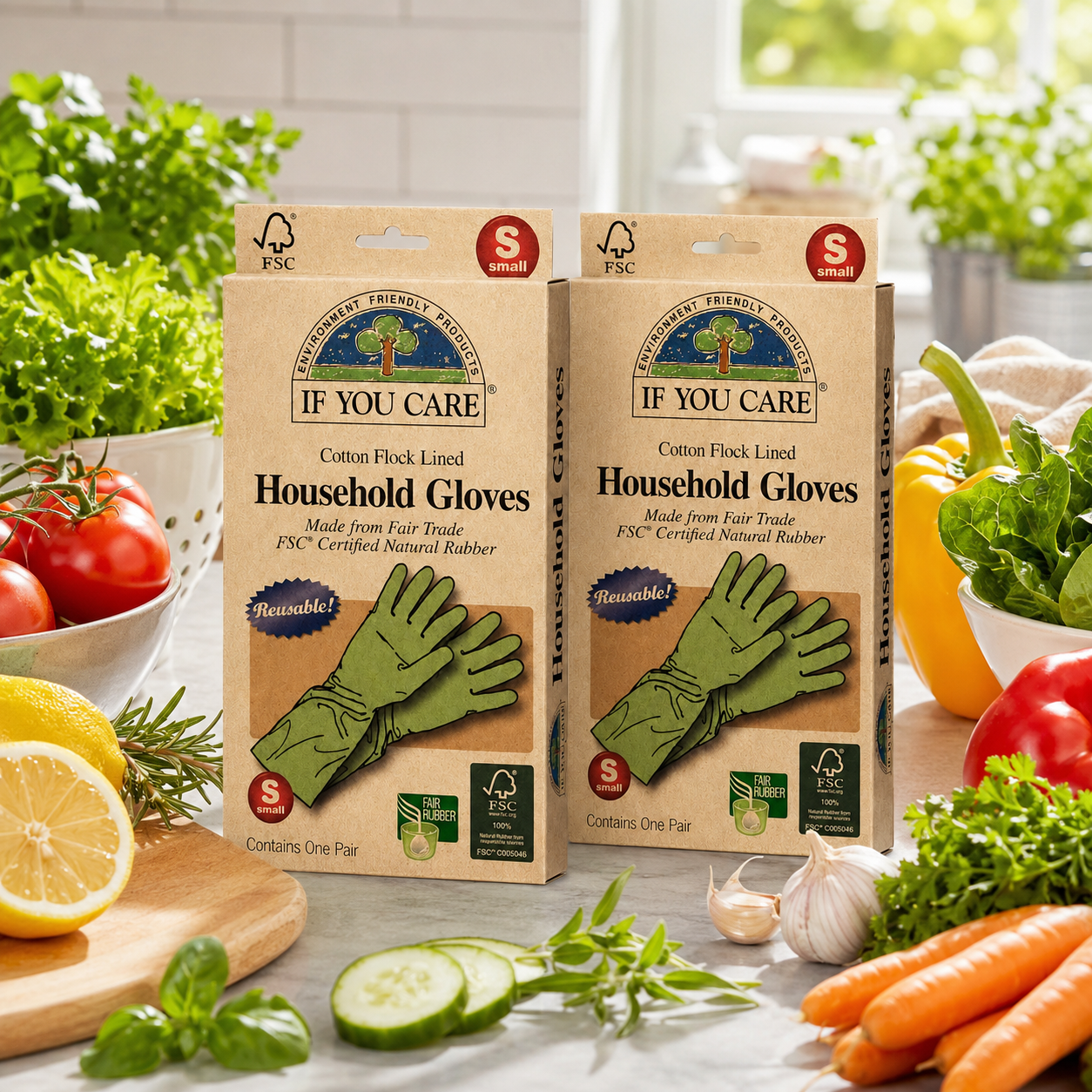 If You Care Fair Trade FSC Household Gloves Small