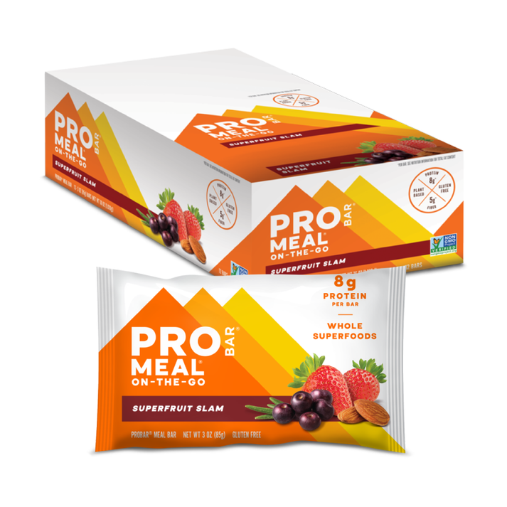 Probar Meal Bar Superfruit Slam Organic Gluten Free Non-GMO Plant-Based Protein 5g Fiber 0.28 oz