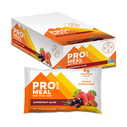 Probar Meal Bar Superfruit Slam Organic Gluten Free Non-GMO Plant-Based Protein 5g Fiber 0.28 oz