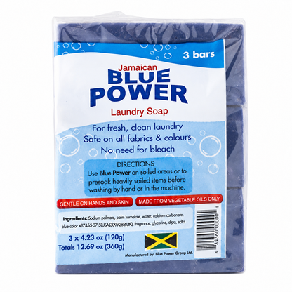 Jamaican Blue Power Laundry Soap, 4.23 Ounce (Pack of 3)
