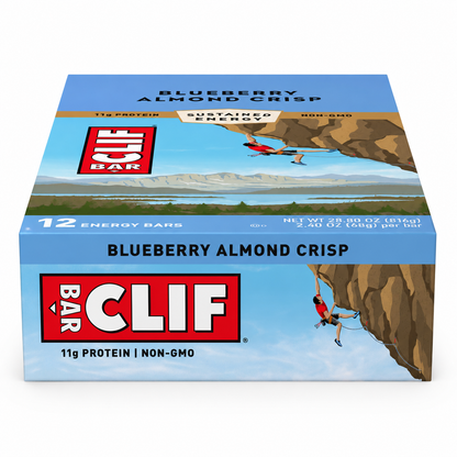 CLIF Bar Energy Bars Blueberry Crisp Flavor Protein Bars 2.4 oz