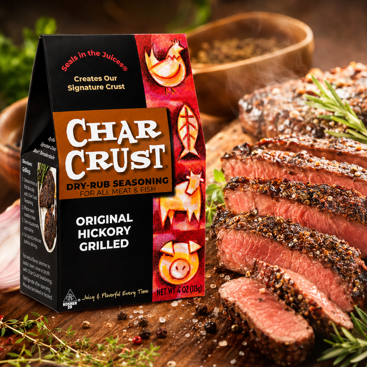 Char Crust Hickory Grill Rub Seasoning 4 oz