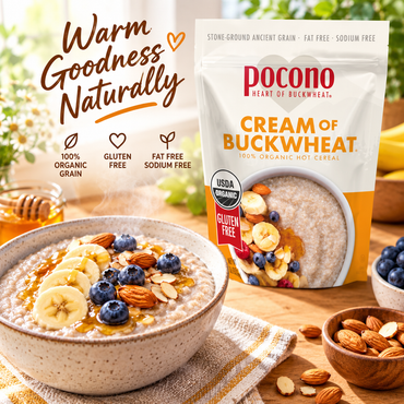 Pocono Organic Cream of Buckwheat Cereal, Gluten Free, 13 oz Pocono