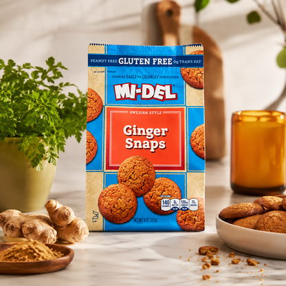 Midel Ginger Snaps, Gluten Free 8 Ounce (Pack of 8)