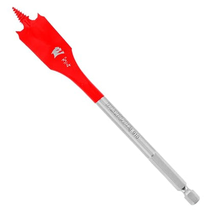 Diablo Spade Bits for Wood - 3/4" Diameter, 6" Length, 1/4" Hex Shank Diablo