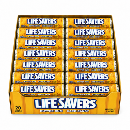 Lifesavers Butter Rum Candy, 14 Count (Pack of 20)