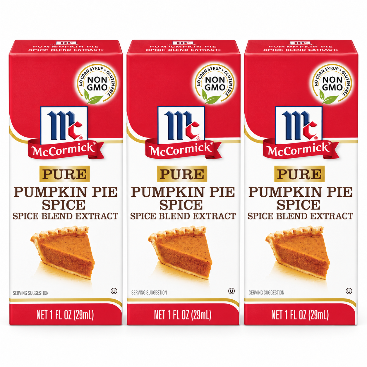 McCormick Pure Pumpkin Pie Spice Blend Extract 1 oz Bottle (Pack of 3) McCormick