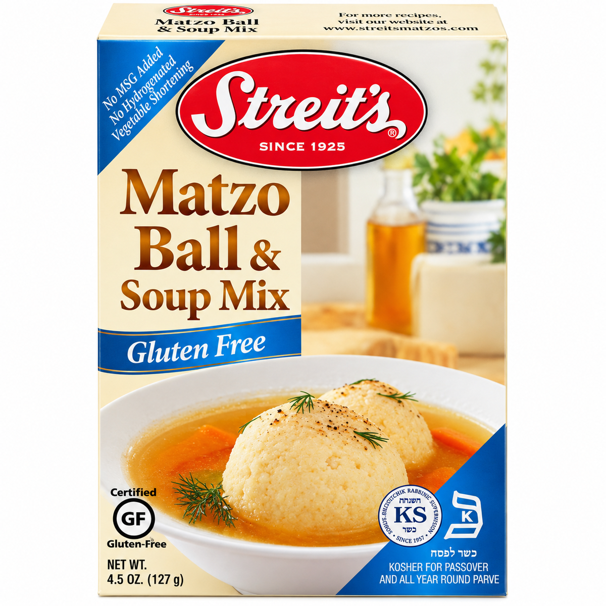Streits, Mix Matzo Ball And Soup Gluten Free, 4.5 oz Streit's
