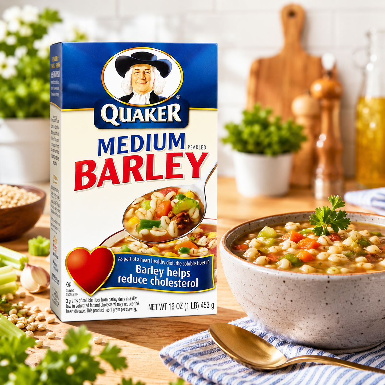 Quaker Medium Pearled Barley 16 oz