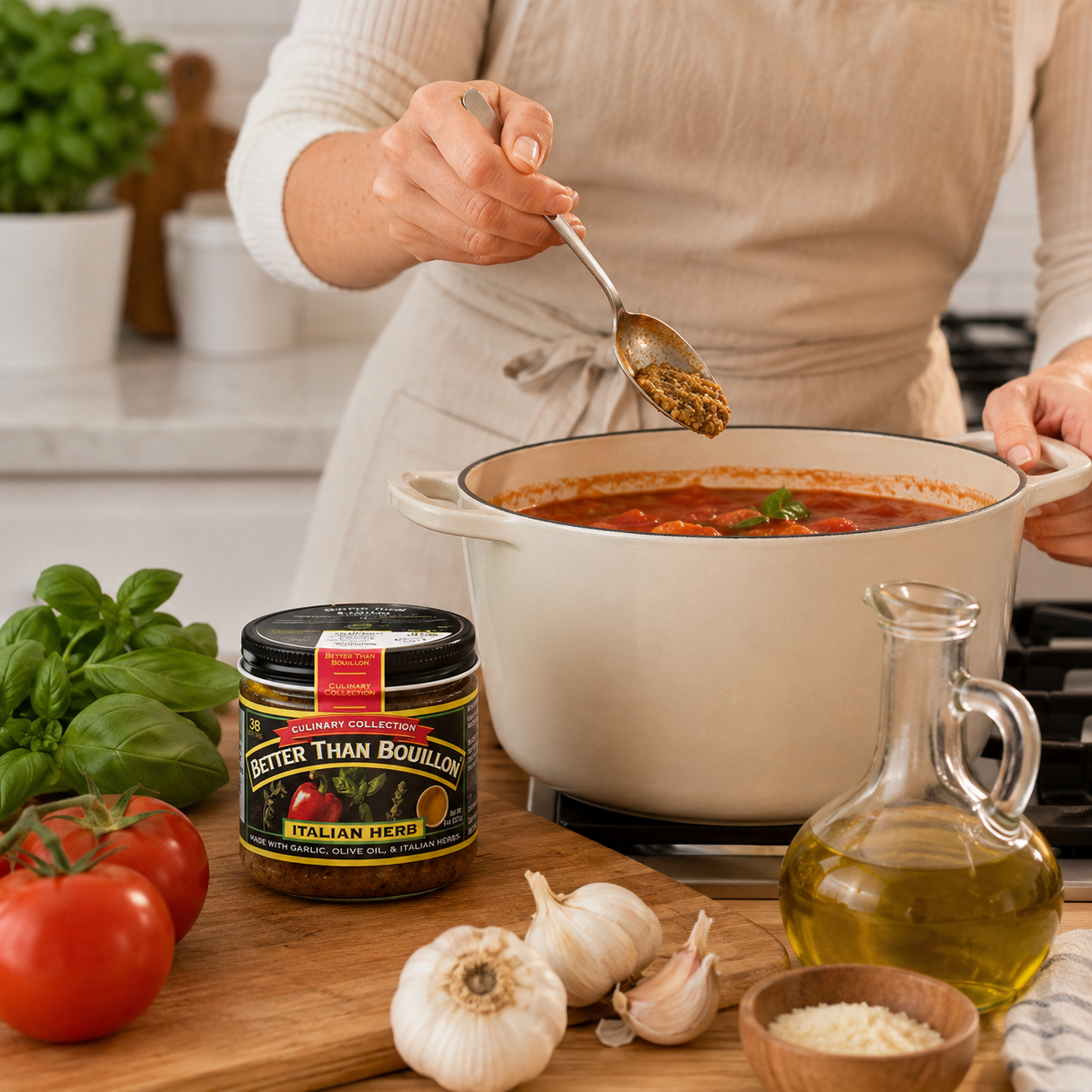 Better Than Bouillon Culinary Collection Base, Italian Herb Base, Contains 38 Servings Per Jar, 8 oz Glass Jar