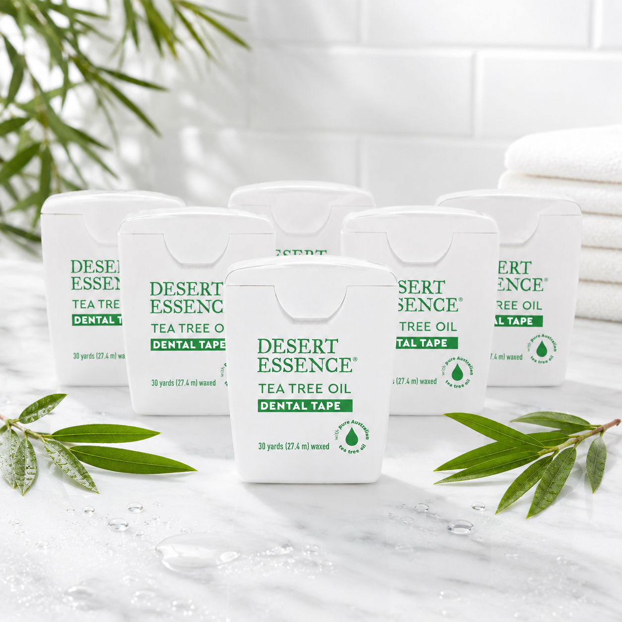 Desert Essence Tea Tree Oil Dental Tape 30 Yards Naturally