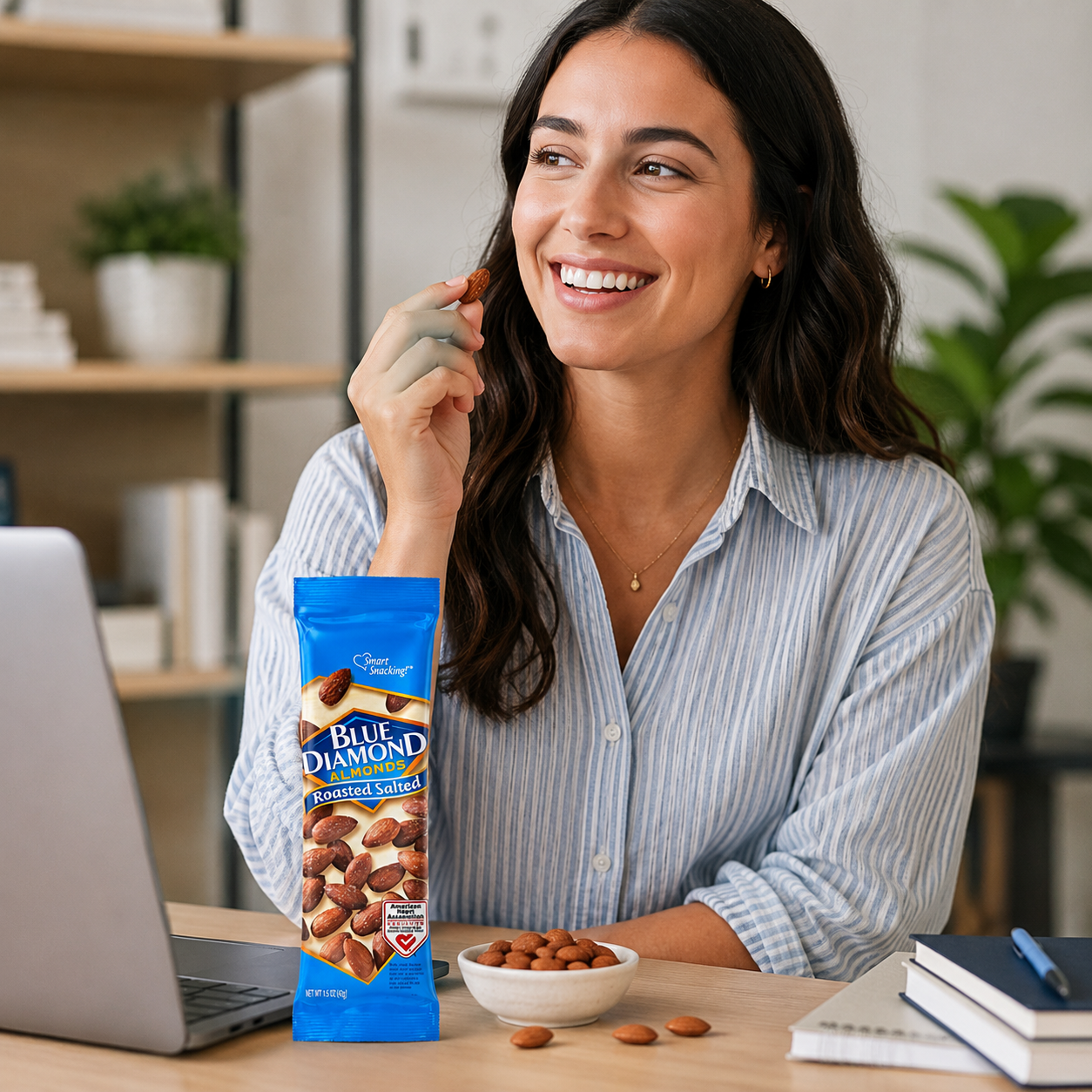 Blue Diamond Almonds Roasted Salted 1.5 oz