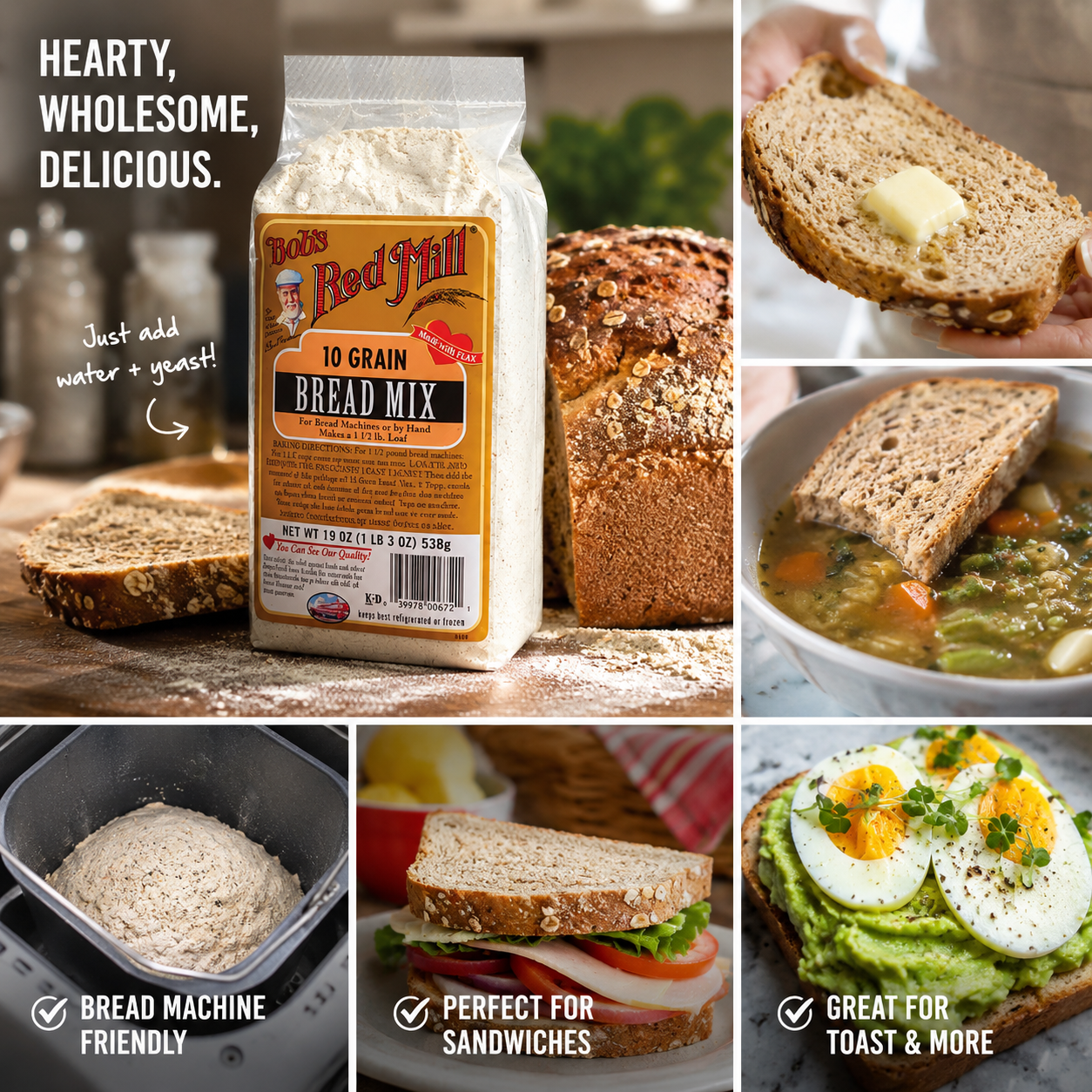 Bob's Red Mill 10 Grain Bread Mix 19 oz