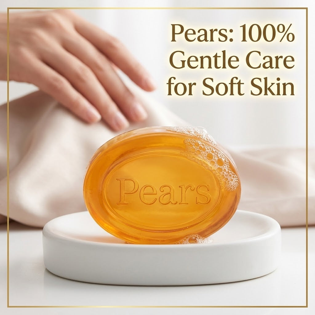 Pears Soap Gentle Care Transparent 4.4 oz (Pack of 4) Pears