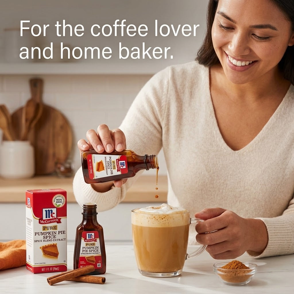 McCormick Pure Pumpkin Pie Spice Blend Extract 1 oz Bottle (Pack of 3) McCormick