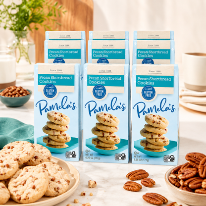 Pamela's Products Pecan Shortbread Gluten Free Cookies 6.25 oz
