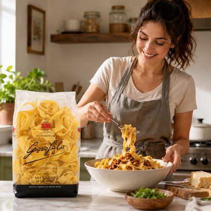 Garofalo - Premium Durum Wheat Semolina Pappardelle Pasta, Italian Made, Bronze-Drawn, Al-Dente, One-Ingredient Pasta (Pack of 2)